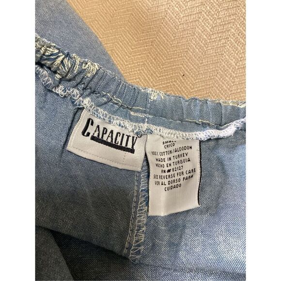 Vintage Capacity Hawaiian Print Culottes Capris S - Picture 8 of 11